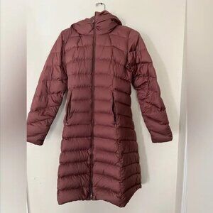 Patagonia Downtown Long Parka - Burgundy Wine - Size M